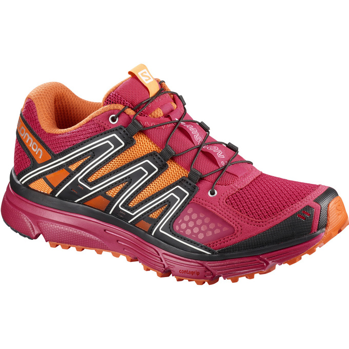 Chaussures De Trail Running Salomon Femme Rose - Salomon X-MISSION 3 W - France (4617-EVYSB)